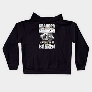 Grandpa And Grandson A Born That Can't Be Broken Kids Hoodie